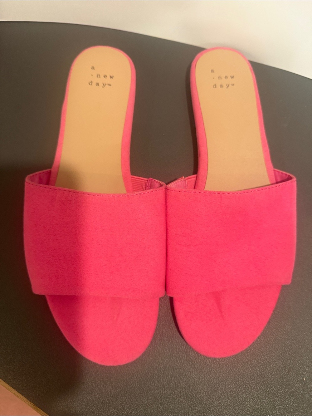 a new day Hot Pink Slide Mules